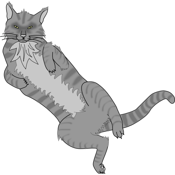 SVG Gray cat