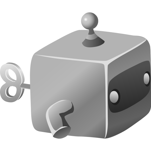 SVG Gray cube toy