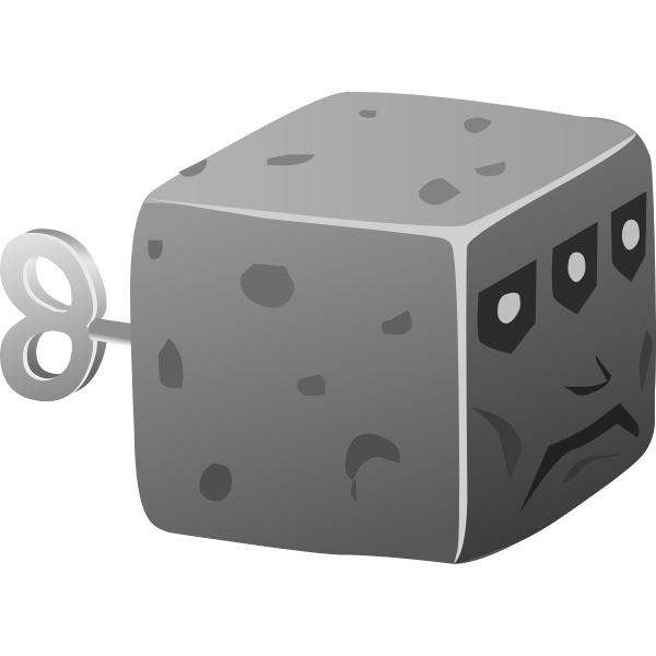 SVG Gray cubic toy