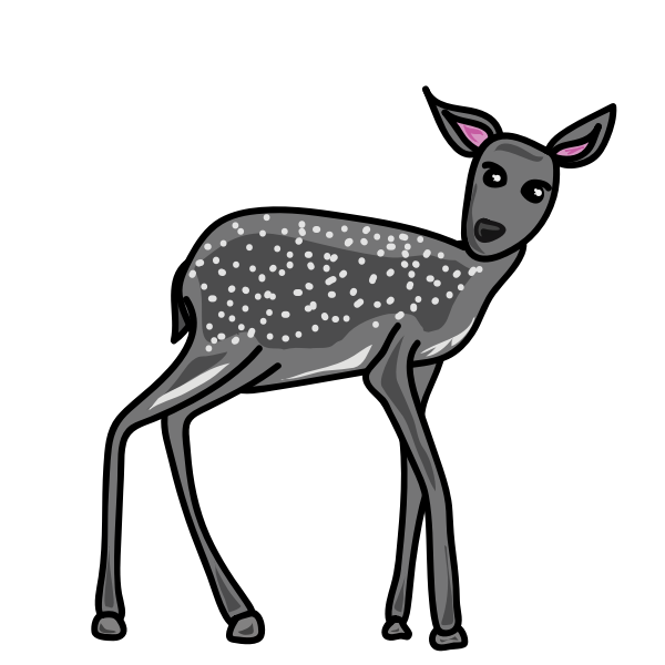 SVG Gray deer
