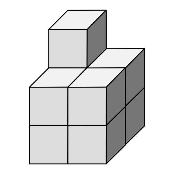 SVG Gray dice vector image