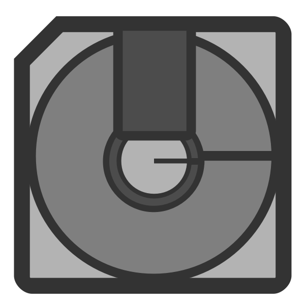 SVG Gray disk icon