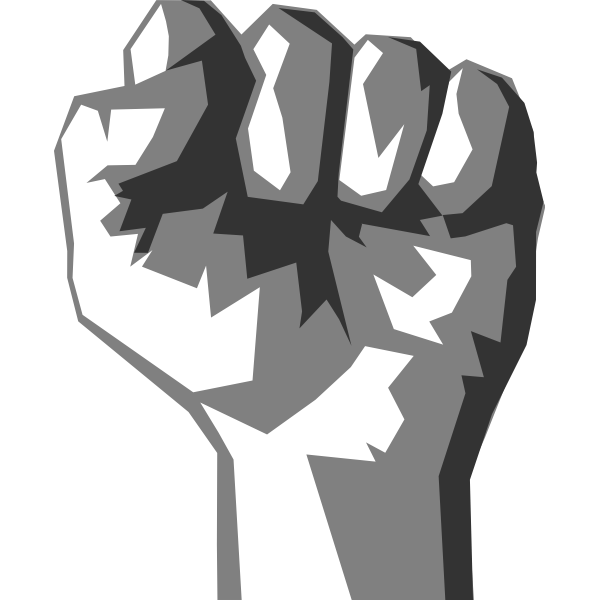 SVG Gray fist