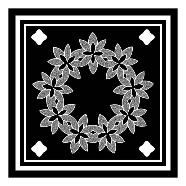 SVG Gray flower decoration