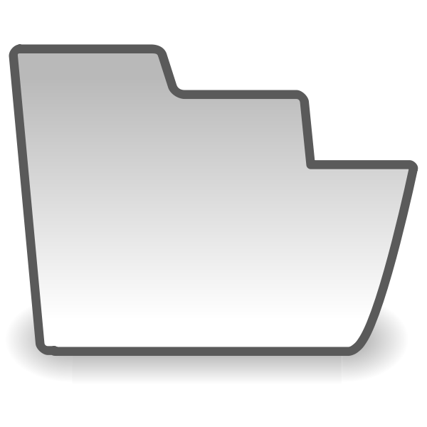 SVG Gray folder icon