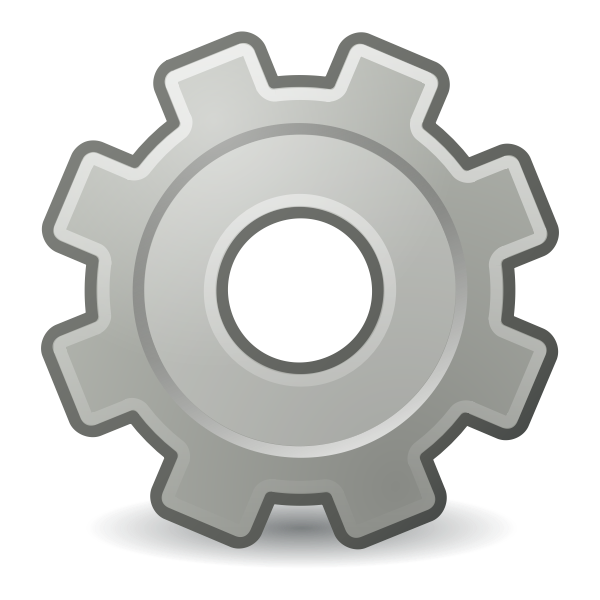 SVG Gray gear