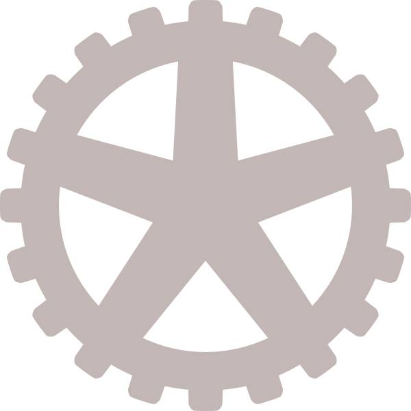 SVG Gray gear wheel