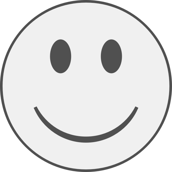 SVG Gray happy face