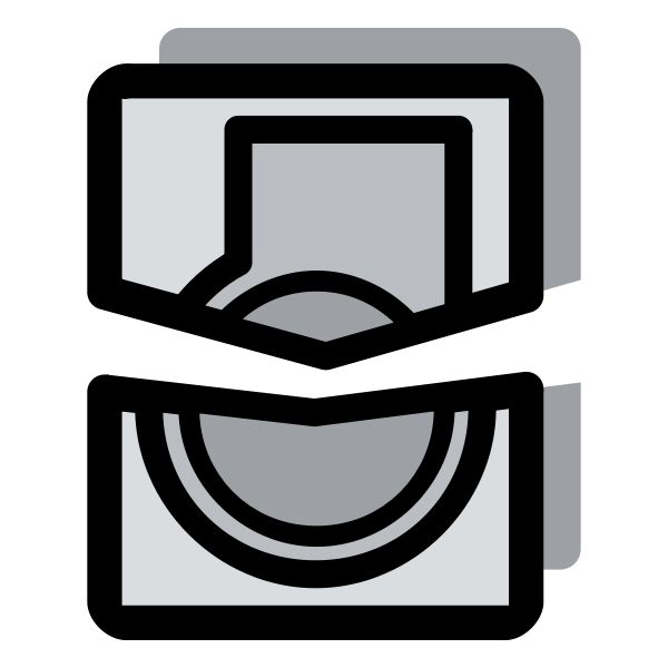SVG Gray hard drive icon