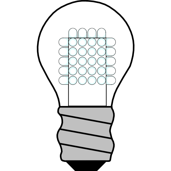 SVG Gray light bulb