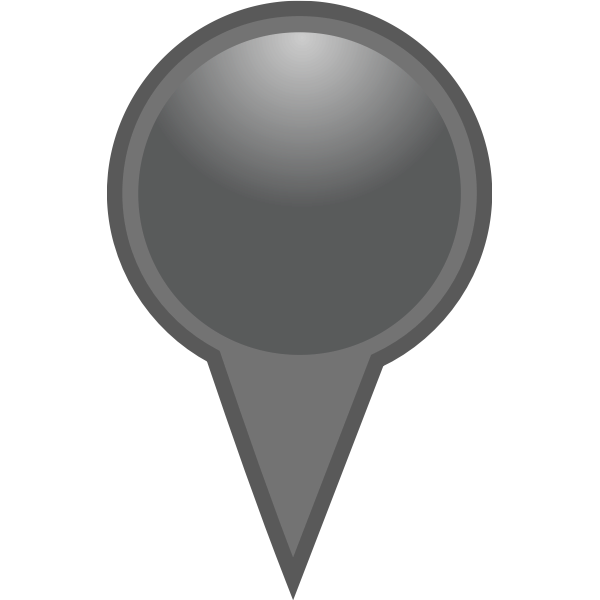 SVG Gray map marker
