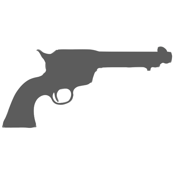SVG Gray pistol silhouette