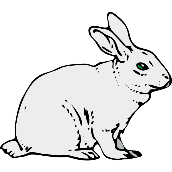 SVG Gray rabbit