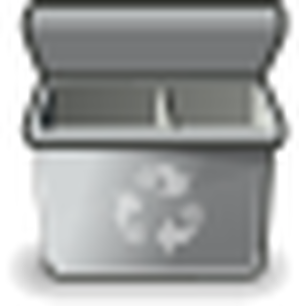 SVG Gray recycle bin