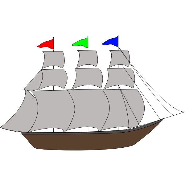 SVG Gray ship