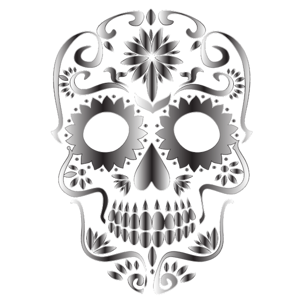 SVG Gray skull