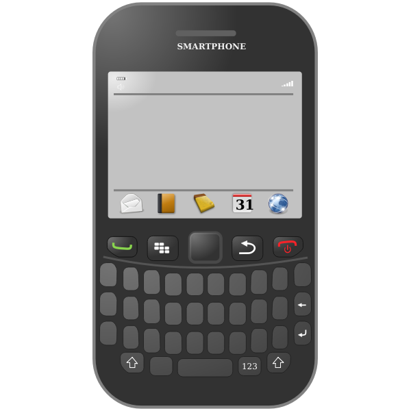 SVG Gray smartphone