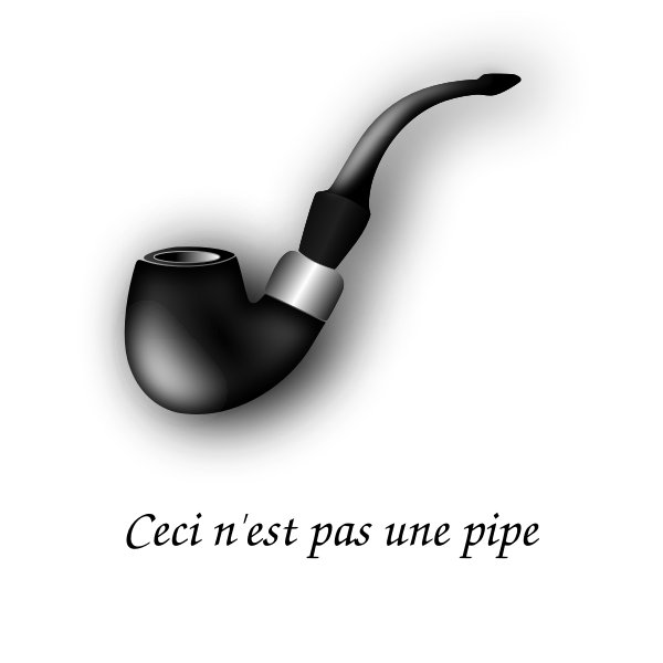 SVG Gray smoking pipe