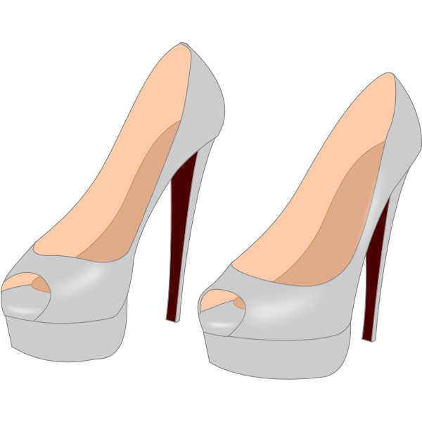 SVG Gray stilettos