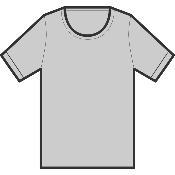SVG Gray T-shirt illustration