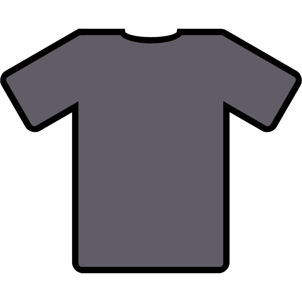 SVG Gray t-shirt vector image