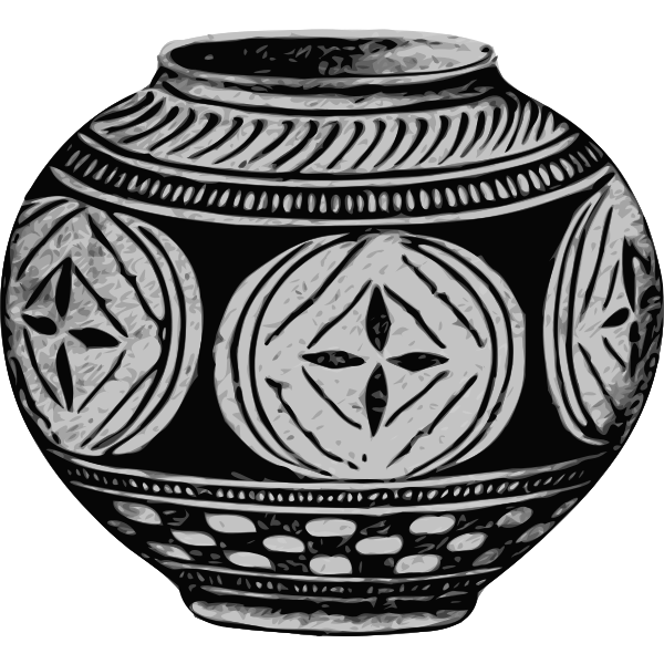 SVG Gray vase image