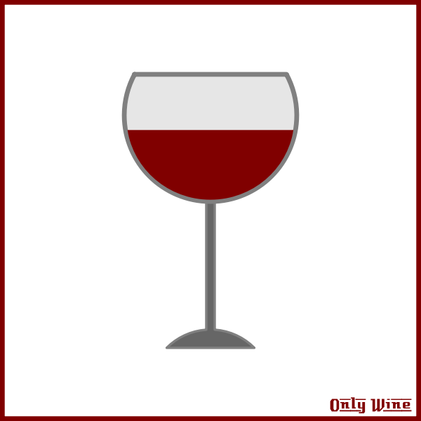 SVG Gray wine glass illustration