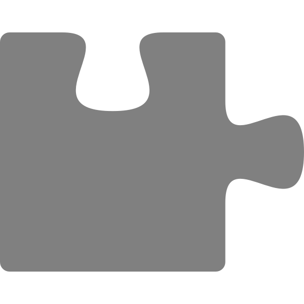 SVG Graypuzzle piece