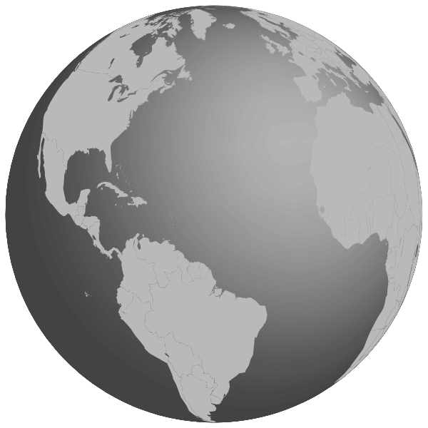 SVG Grayscale Earth