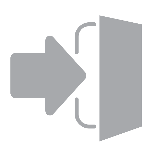 SVG Grayscale exit icon vector image