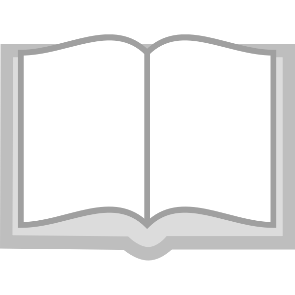SVG Grayscale open book icon