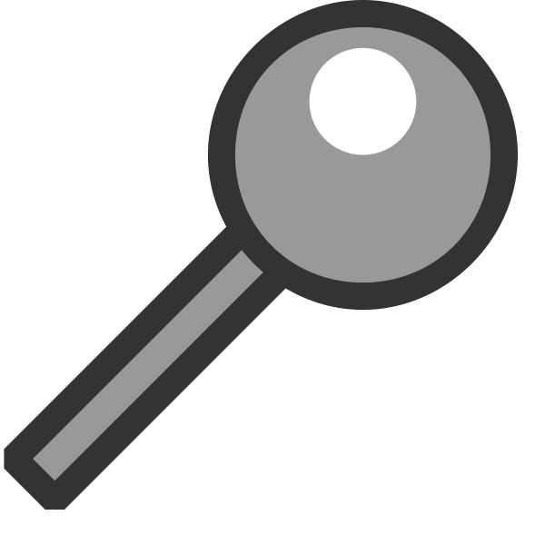 SVG Grayscale search icon vector clip art