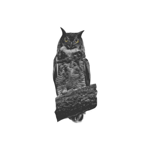 SVG Great Horned Owl
