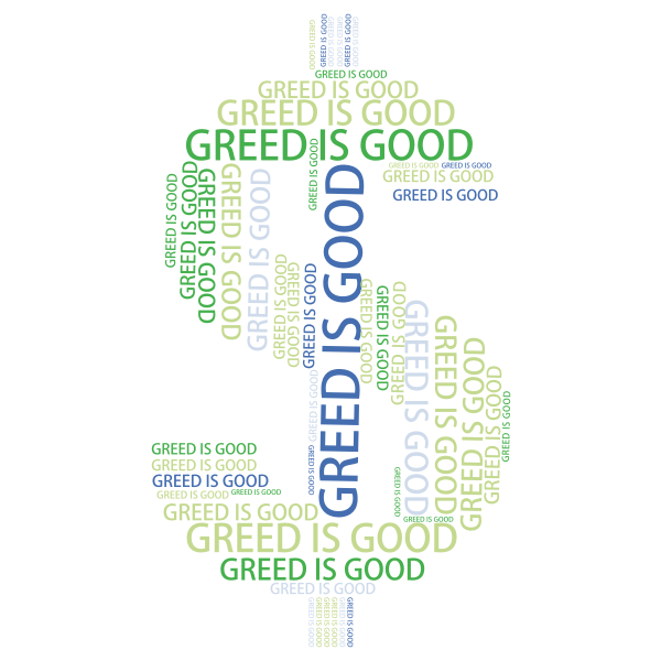 SVG Greed word