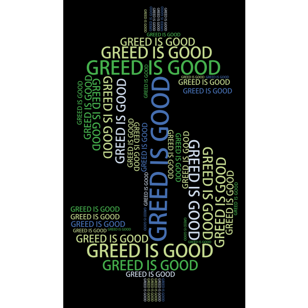 SVG Greed word cloud