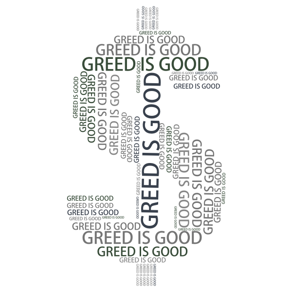 SVG Greed word cloud image