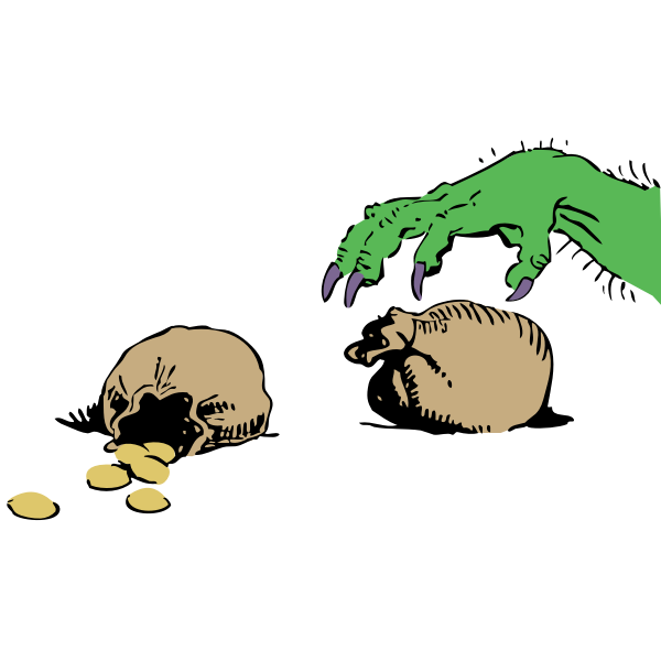 SVG greedy hand