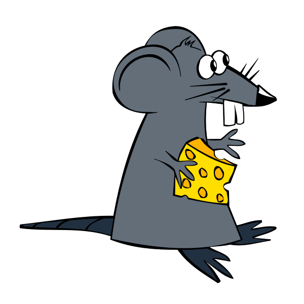 SVG Greedy rat vector image