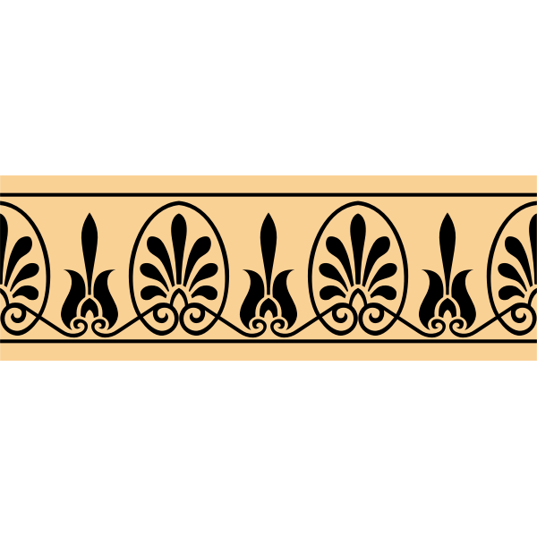 SVG Greek arabesque decoration vector image