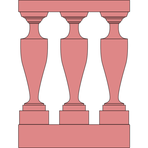 SVG Greek balustrade