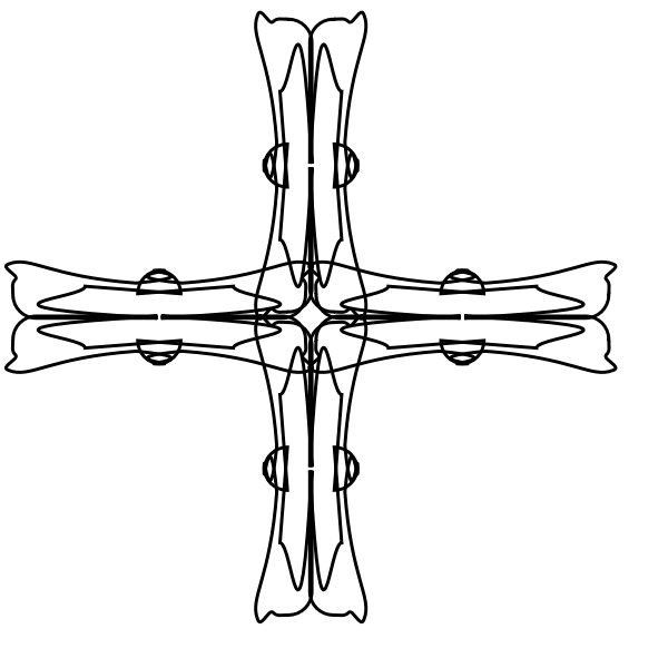 SVG Greek cross vector illustration