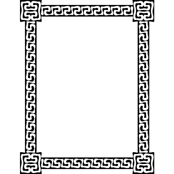 SVG Greek key frame