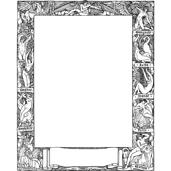 SVG Greek mythology frame