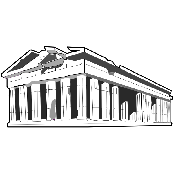SVG Greek Parthenon