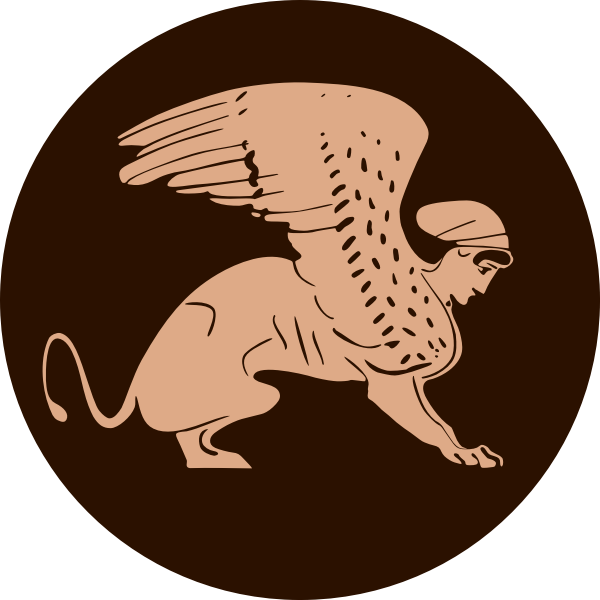 SVG Greek Sphinx vector graphics
