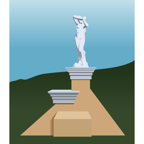 SVG Greek statue by Rones