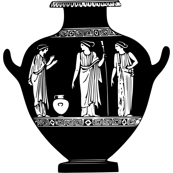 SVG Greek vase