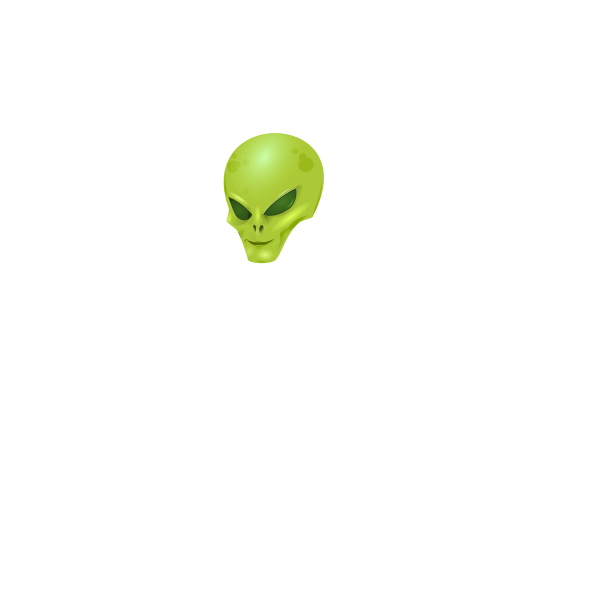 SVG Green alien039s head