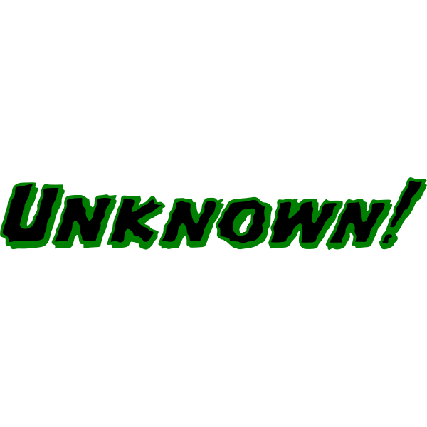 SVG Green and black unknown sign vector image