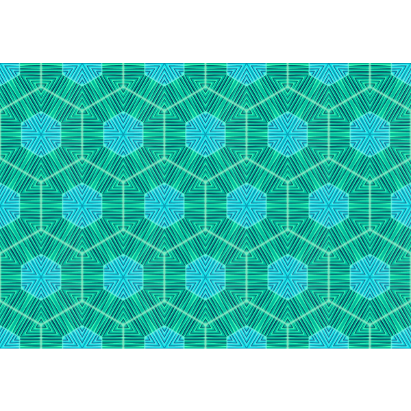 SVG Green and blue hexagons